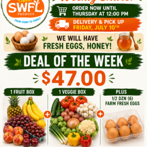 Deal Of The Week Plus 1/2 Dzn Farm Fresh Eggs