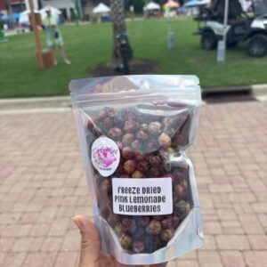 New batch!! Freeze Dried Pink Lemonade Blueberries